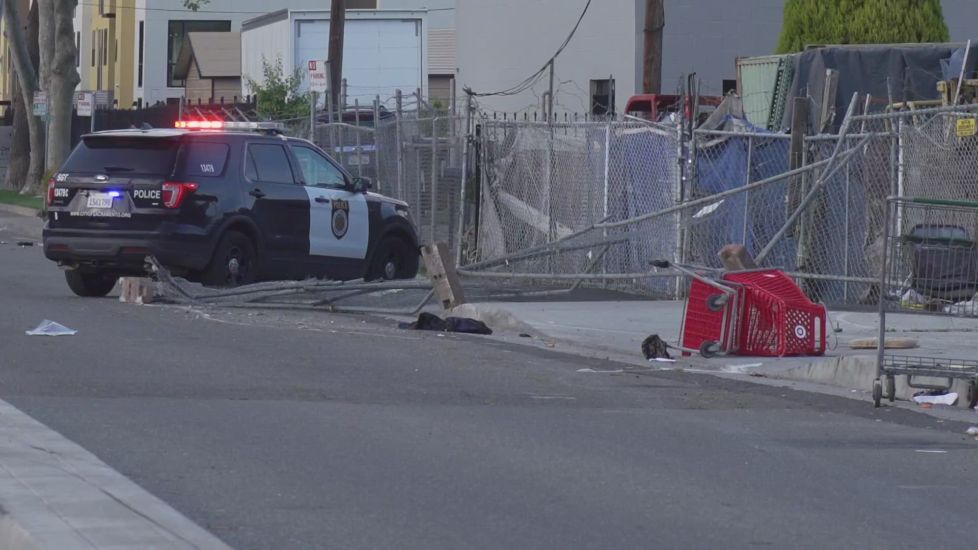 Three pedestrians were taken to the hospital after they were hit by a vehicle in Sacramento.