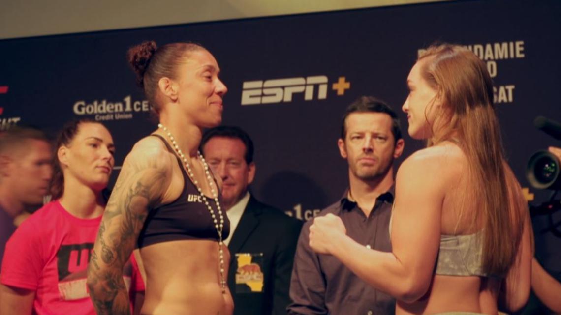 Ufc Fight Night Sacramento Weigh In Germaine De Randamie Vs Aspen Ladd