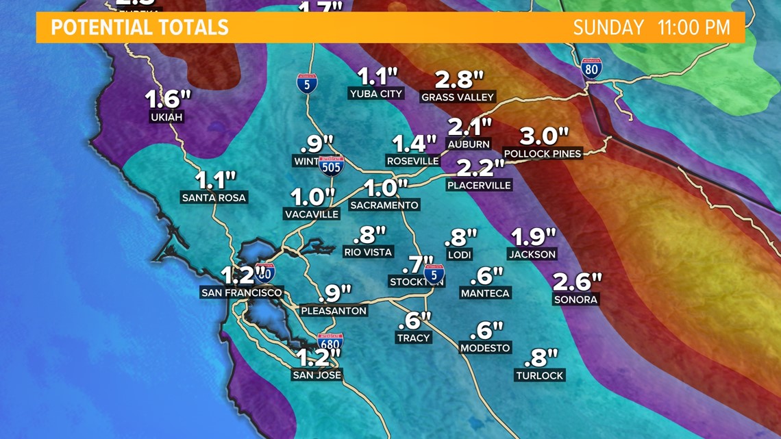 Snow, Rain Sweeping Through Northern California | Timeline | Abc10.com