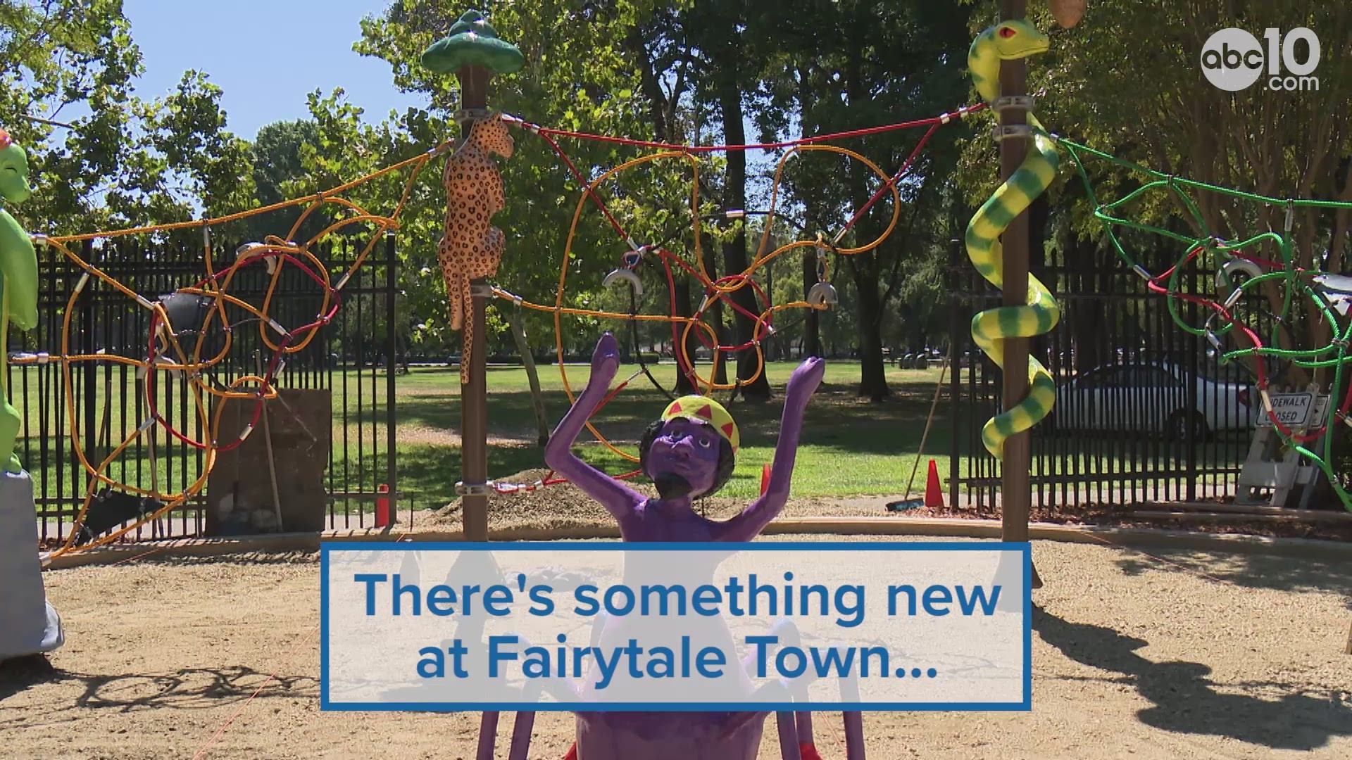 Anansi's Web is the first new play structure at Fairytale town in 21 years. It is based on the West African tales of Anansi the Spider.