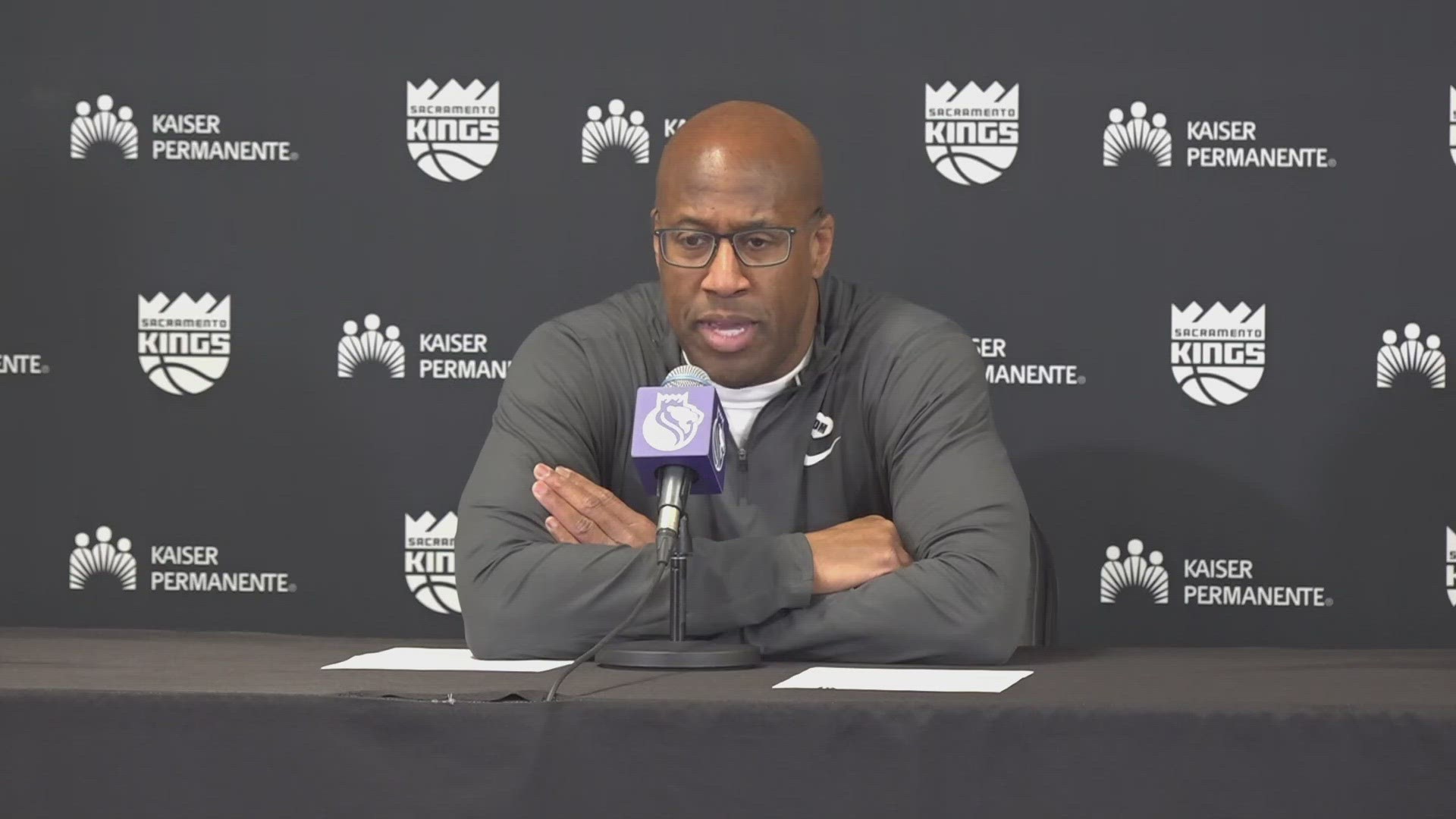 Head Coach Mike Brown speaks about the post-season rematch the Kings will have against the Warriors in the Play-in Tournament.
