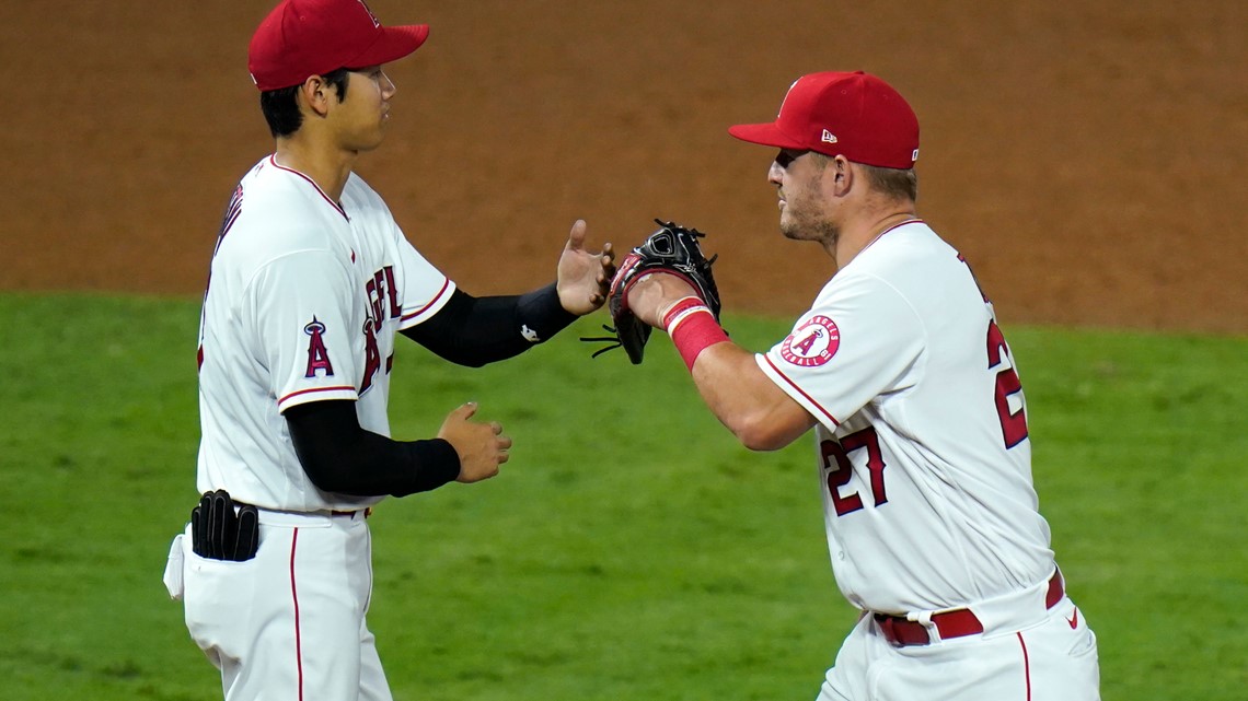 Mike Trout hits tying home run, and Los Angeles Angels rally to