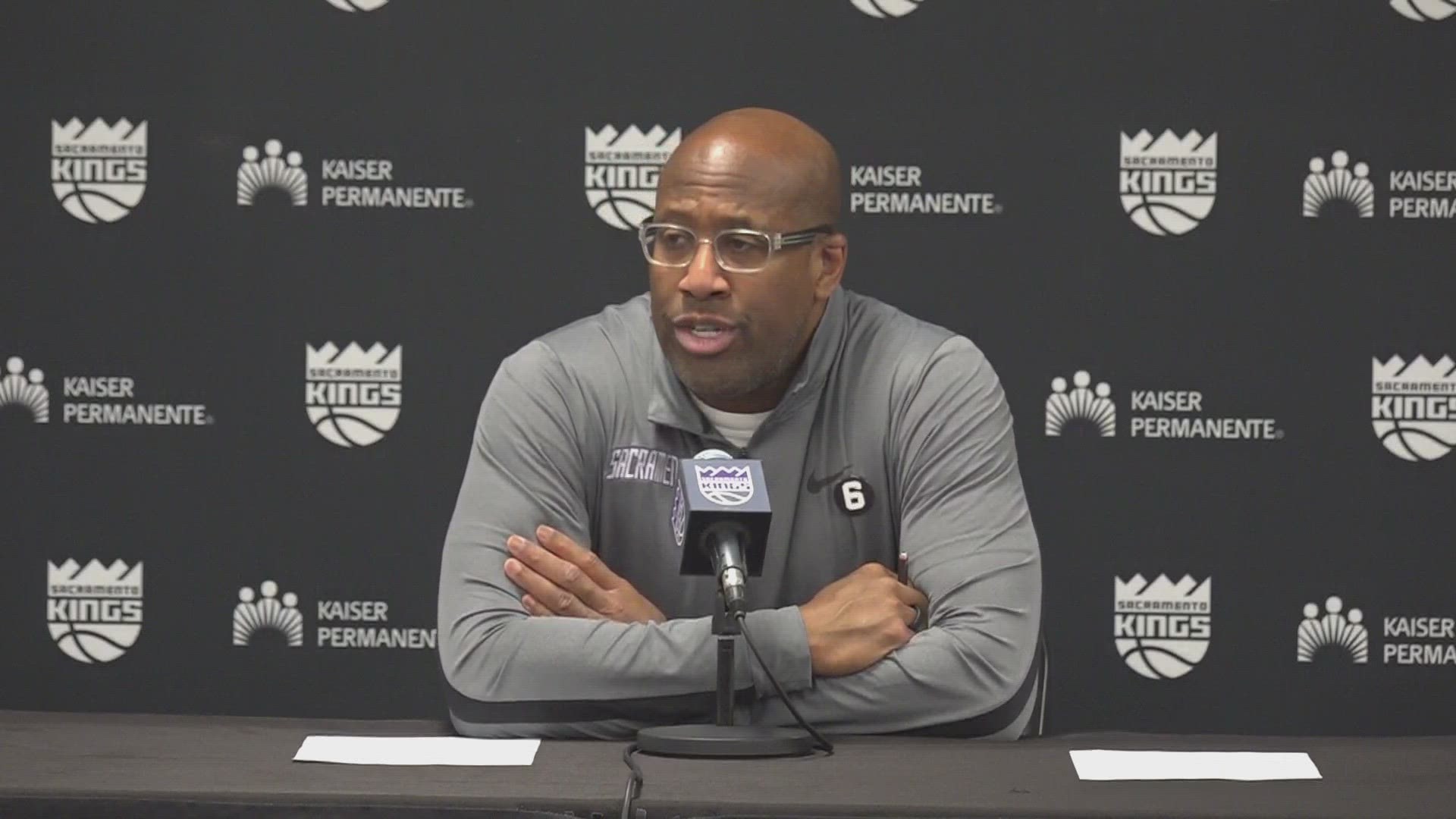 Coach Mike Brown talks about the Sacramento Kings' loss at the Golden 1 Center against the Minnesota Timberwolves.