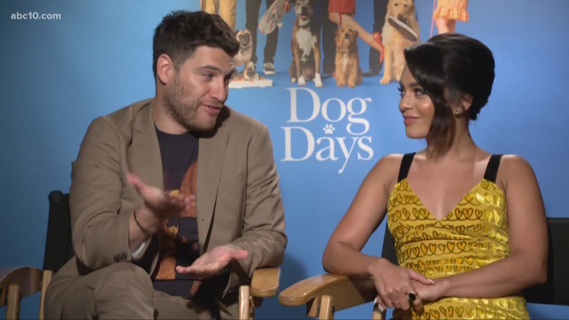 Mark S. Allen sat down with Vanessa Hudgens and Adam Pally to talk 'Dog Days'