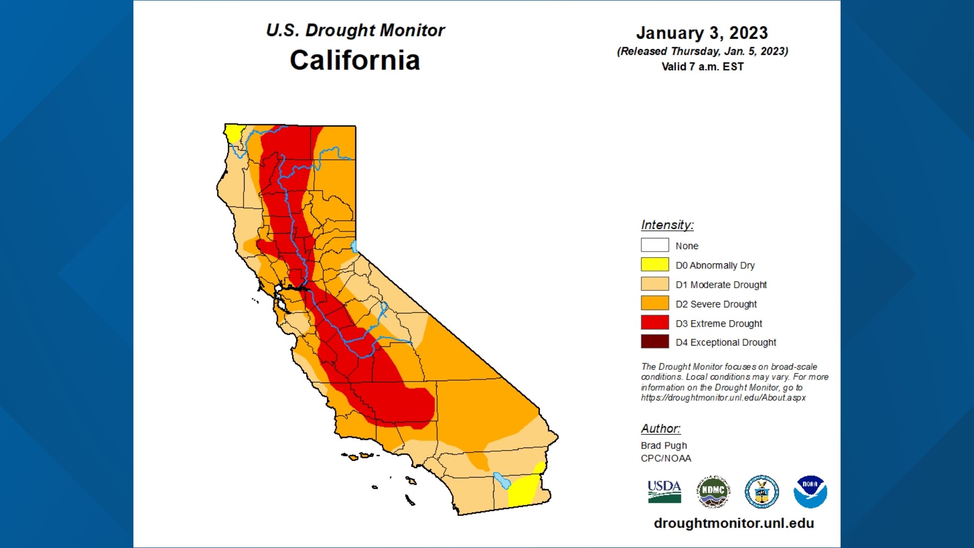 How many years has California been in a drought?
