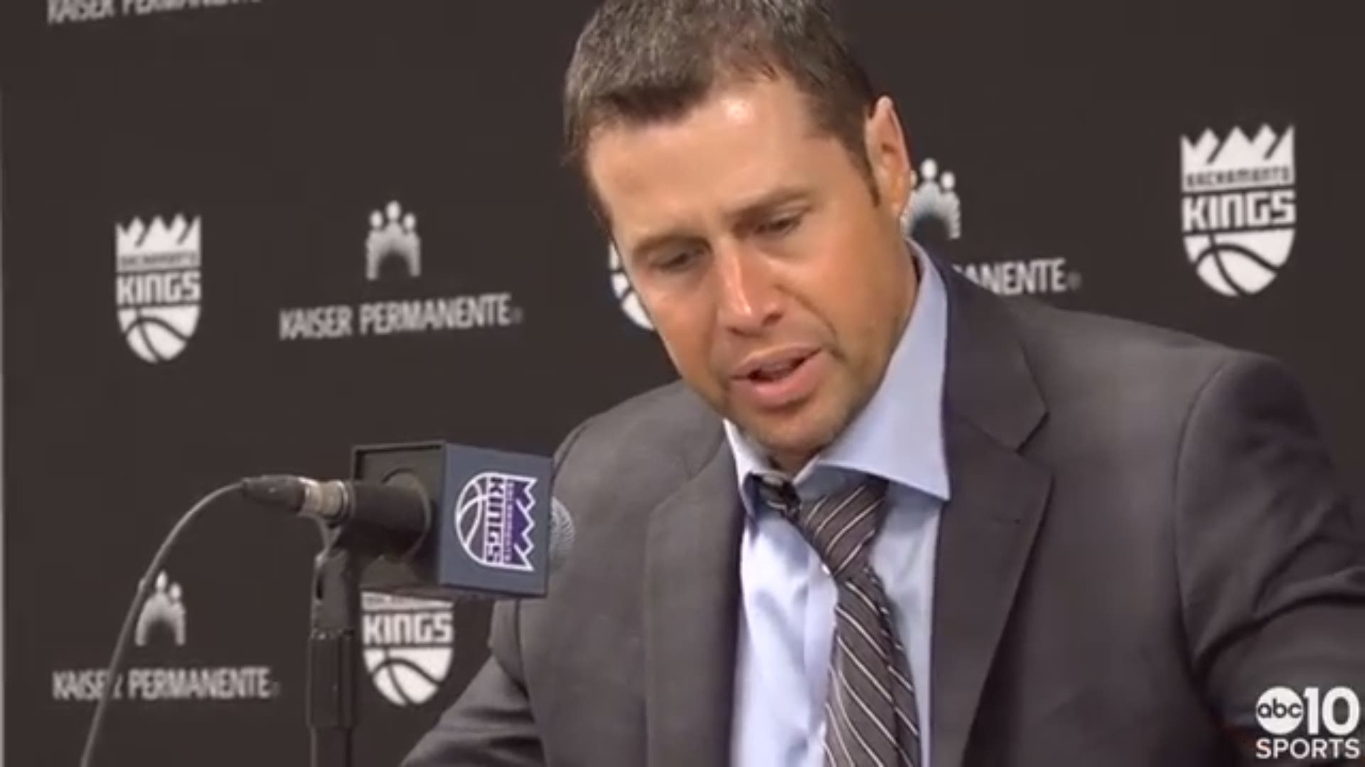 Kings head coach Dave Joerger talks about the struggle to begin Friday's game against Miami, the performance from his new players Harrison Barnes and Alec Burks, and recording their 29th win of the season over the Miami Heat on Friday.