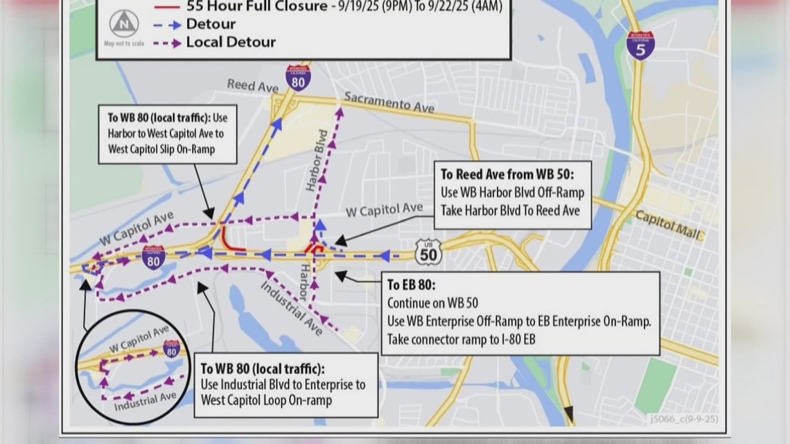 Caltrans closes key West Sacramento ramp this weekend | abc10.com