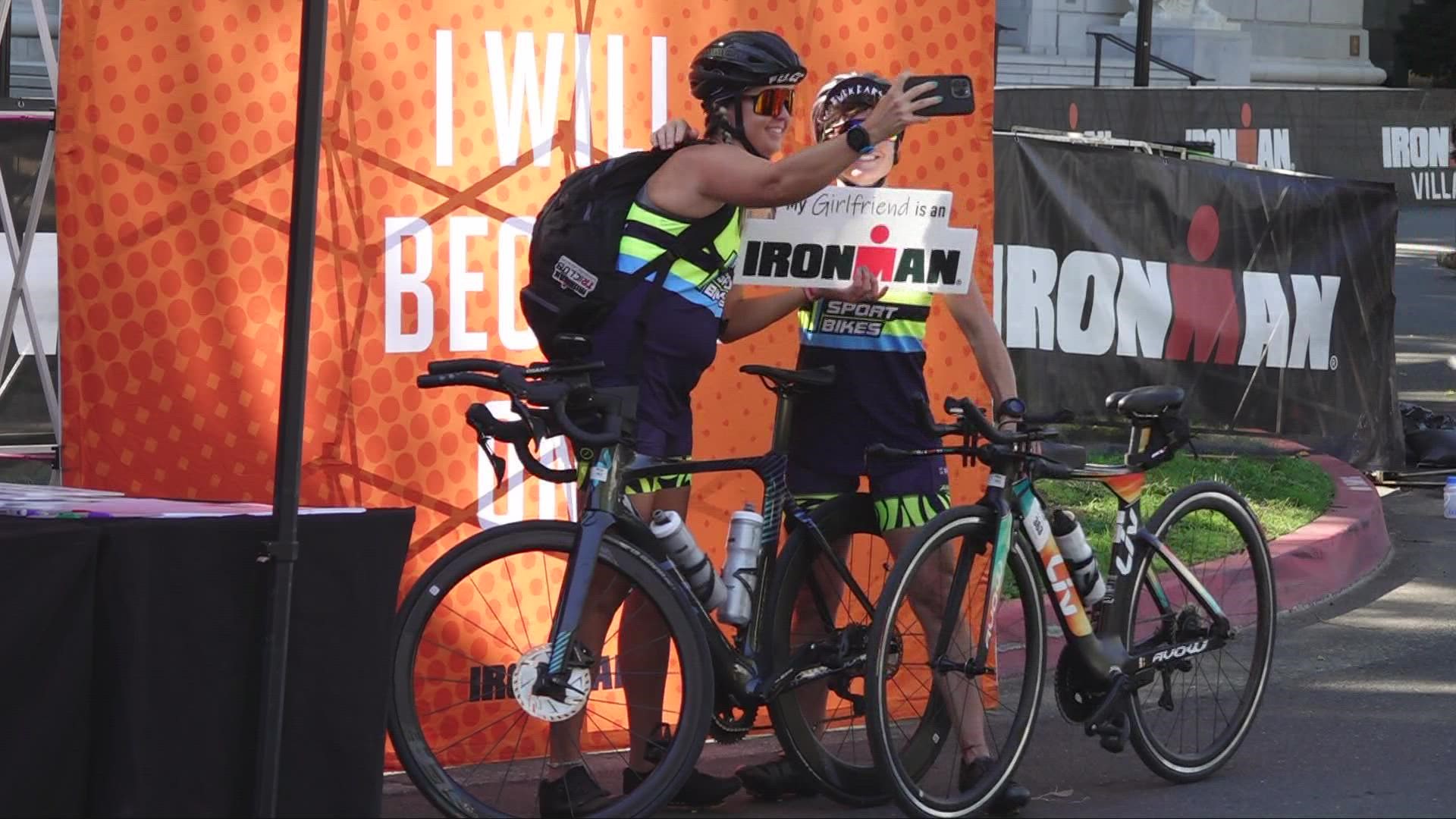 After last year's scheduled Ironman event was rained out, more than 4,000 athletes are ready to race this weekend.