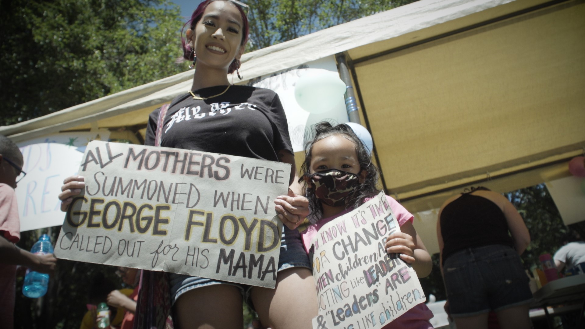 A call for justice sounded Sunday afternoon as mothers and children gathered in the heart of Sacramento at Cesar Chavez park.