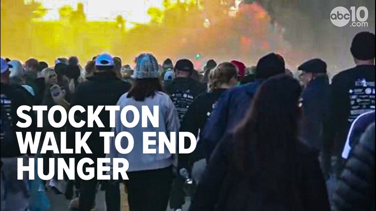 'They got nothing to eat': Hundreds turn out for Stockton's Run & Walk Against Hunger