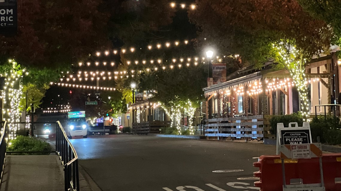 Christmas lights in Folsom Historic District vandalized