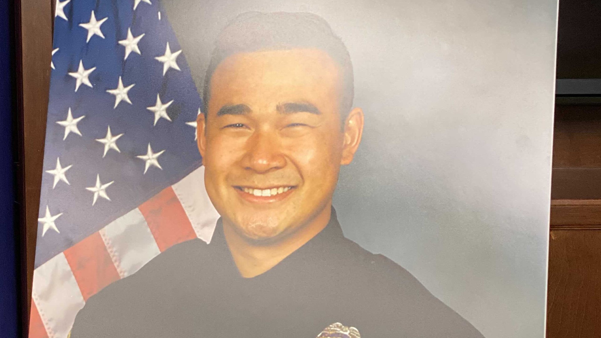 The family of a Stockton police officer, killed while responding to a reported domestic violence incident, are remembering him as caring and loving.
