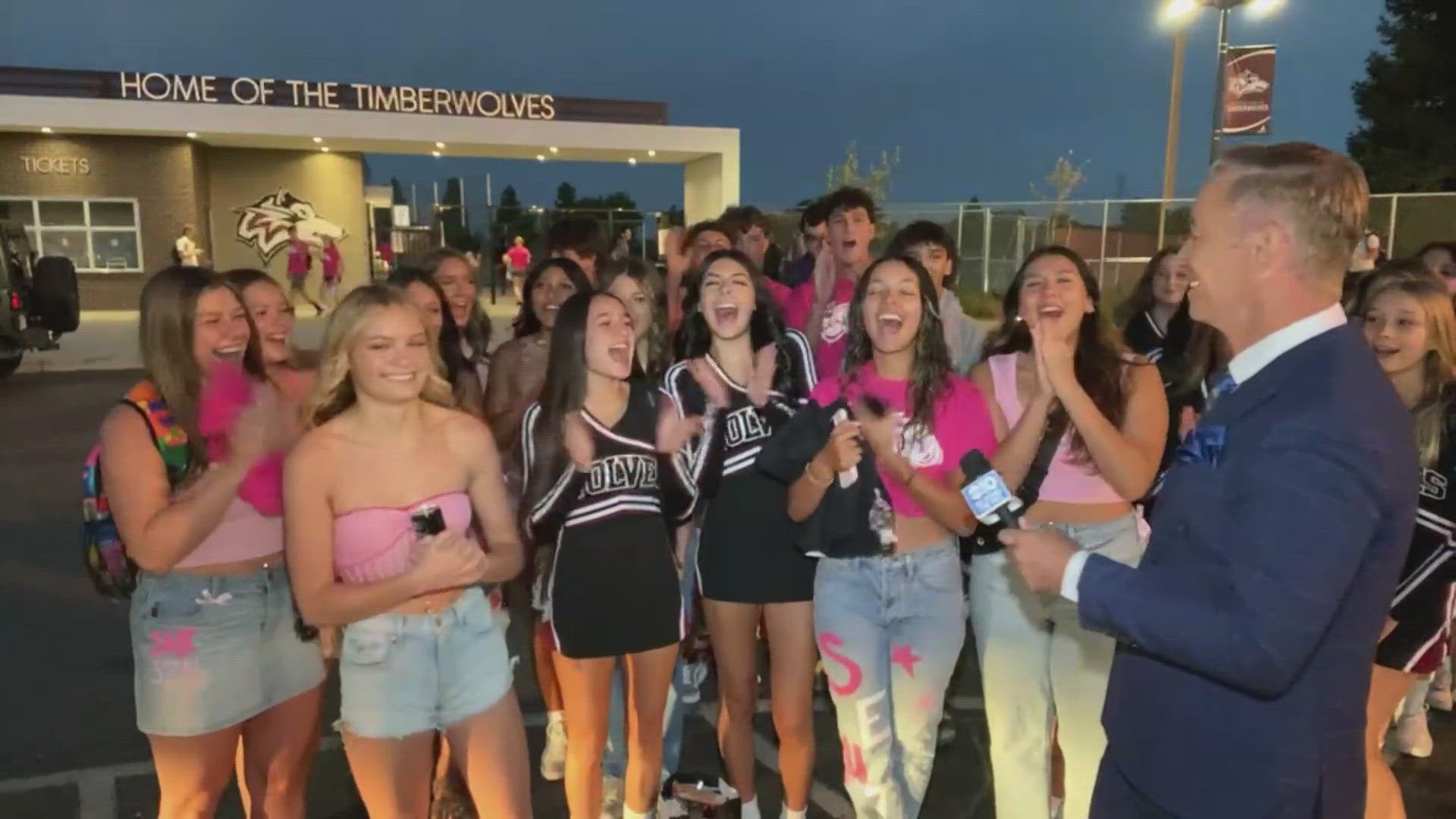 Woodcreek High School seniors wake up early for Senior Sunrise on the first day of school in Roseville.