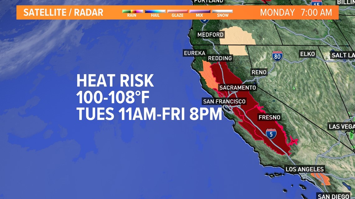 Weather for Sacramento Temperatures over 100 degrees this week