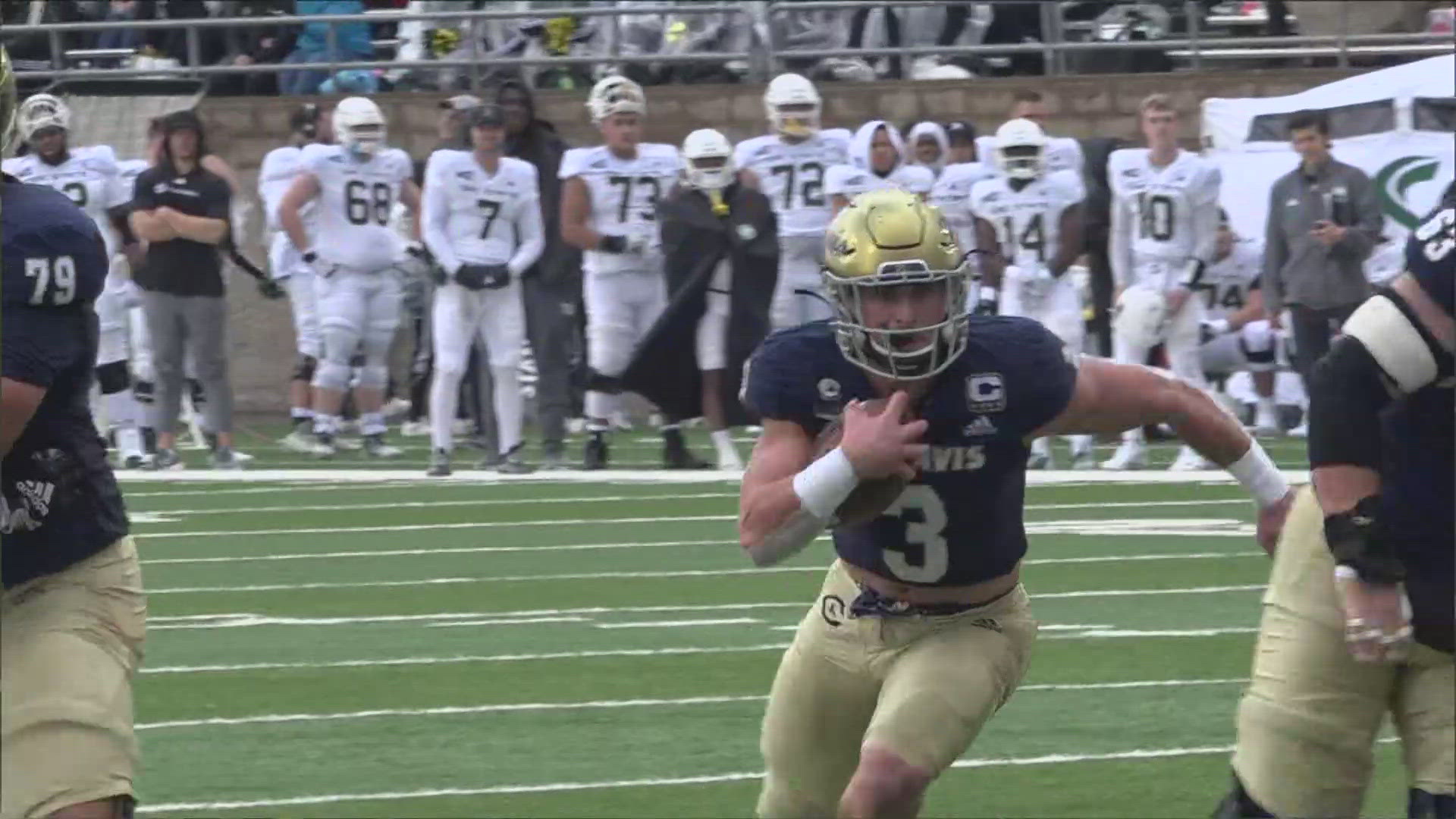 Though it was raining on the UC Davis campus, thousands of fans filled the UC Davis Health Stadium for the historic 70th meeting between the Hornets and Aggies.