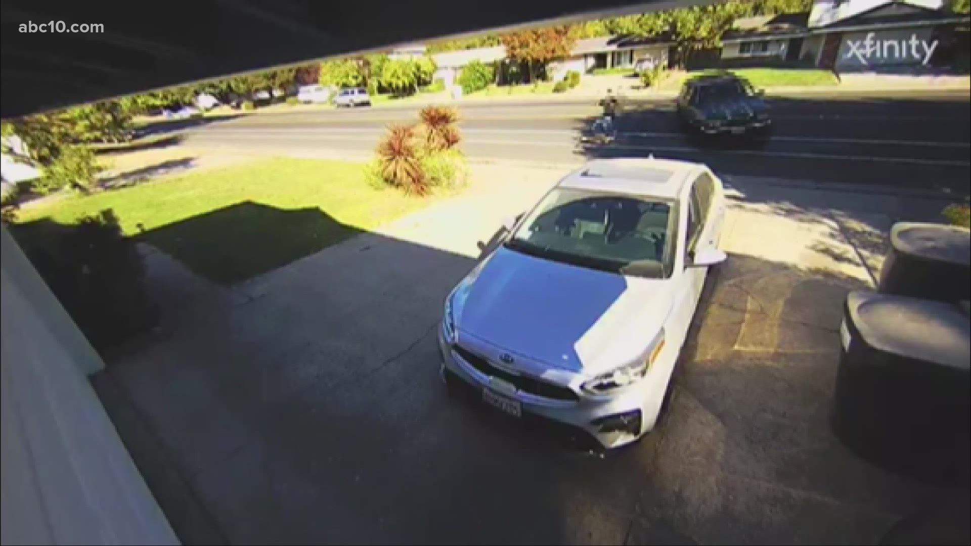 The video was posted to the Sacramento subreddit in hopes of catching the driver. Moments after missing the man, the driver also ran into a fence.