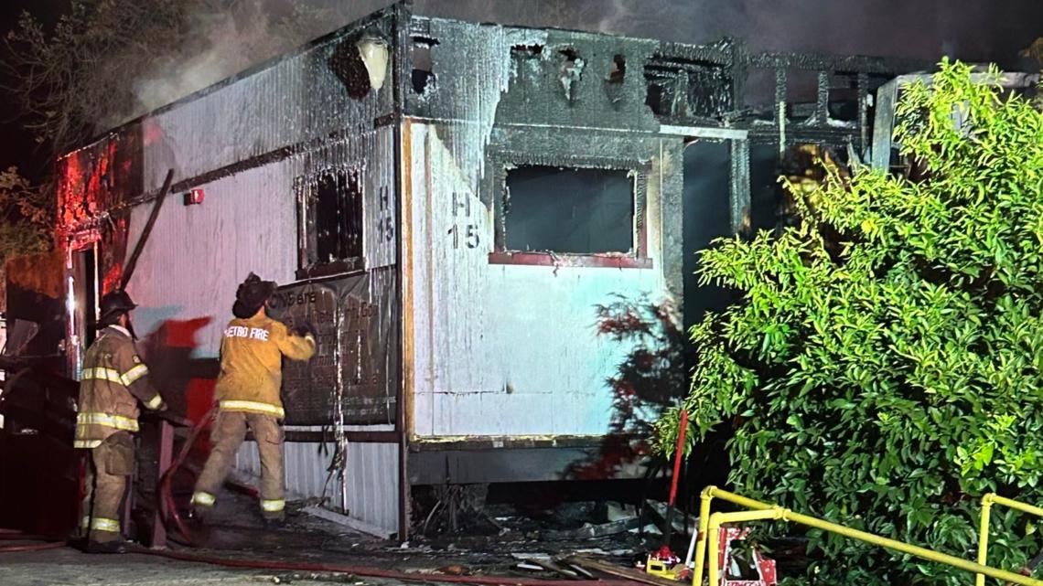 Portable Classroom Destroyed In Citrus Heights Fire | Abc10.com