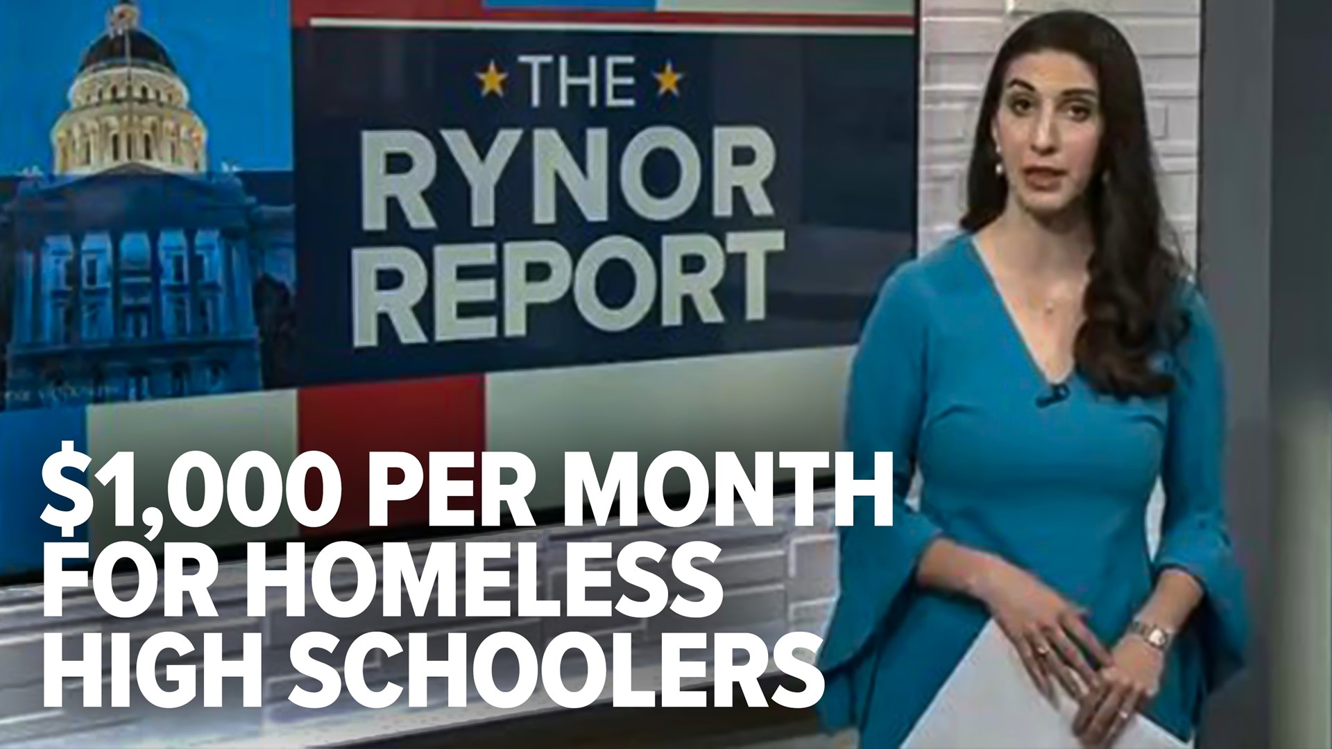 California lawmakers in support of the proposal to give homeless high school students $1,000 per month will save taxpayer money in the long run.