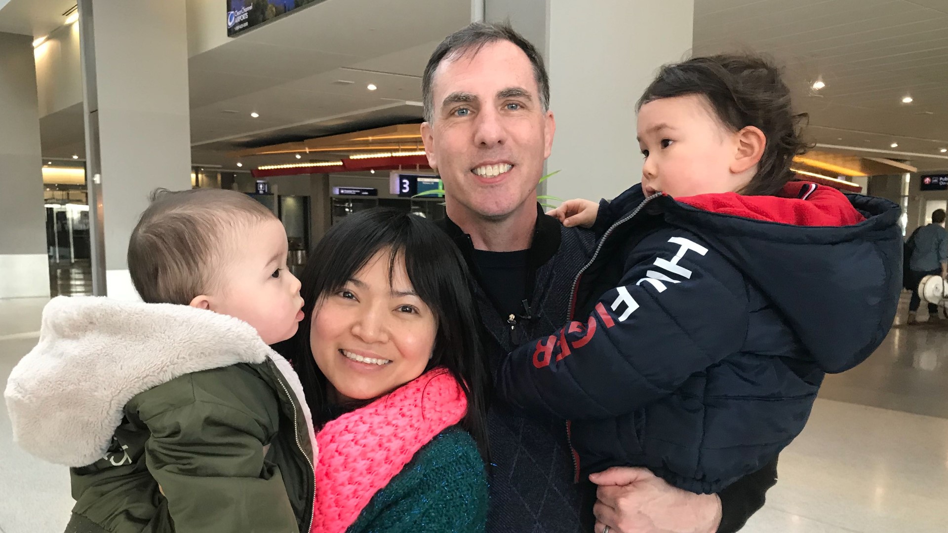 Yanjun Wei and her two young children left for Wuhan, China to visit family in November 2019. They're finally heading home to San Diego.