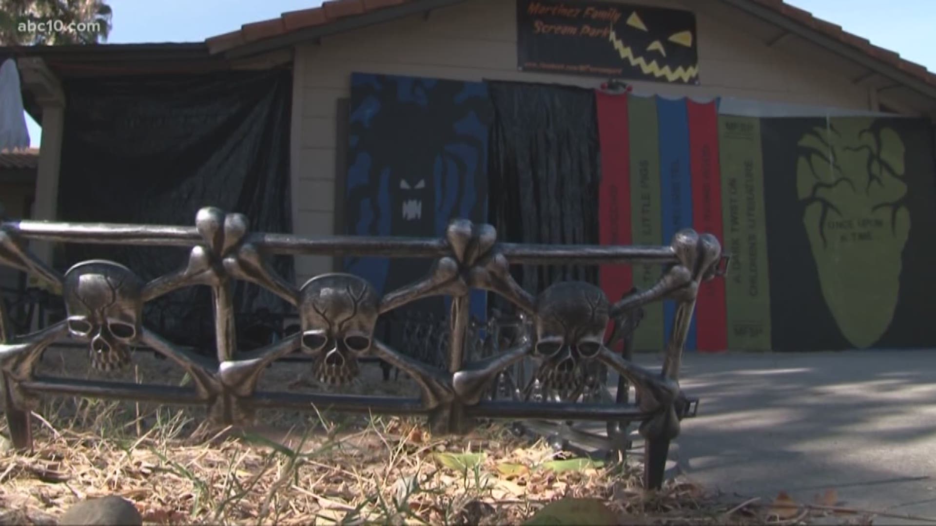 A Stockton family gives back to the community in an unusual way on Halloween.