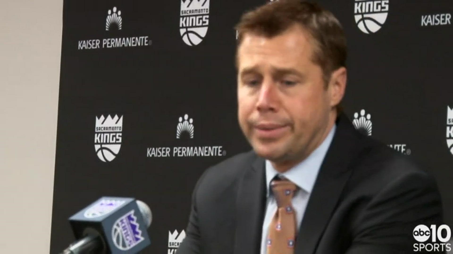 Sacramento Kings head coach Dave Joerger talks about Skal Labissiere's late-game heroics in Sunday's win over the New York Knicks.