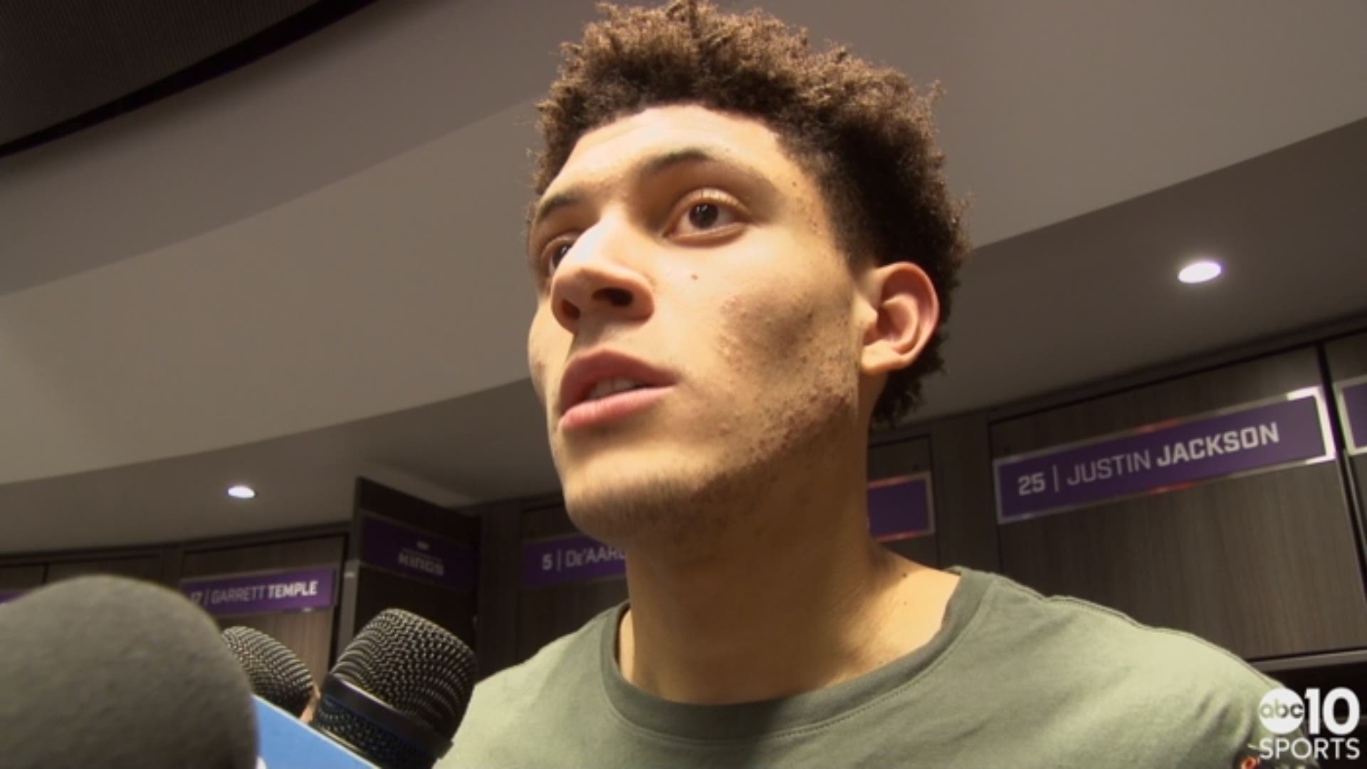Kings forward Justin Jackson talks about his career-best 16-point performance in Tuesday's win in Sacramento over the Oklahoma City Thunder to snap a seven-game losing streak.