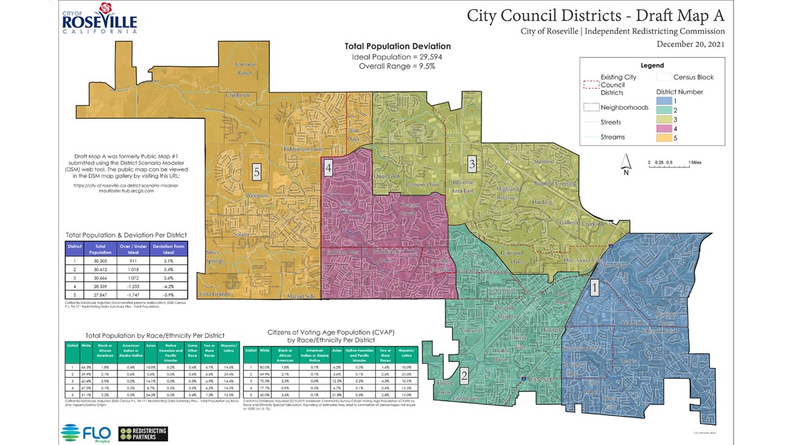 Roseville commissioners chooses six draft maps | abc10.com