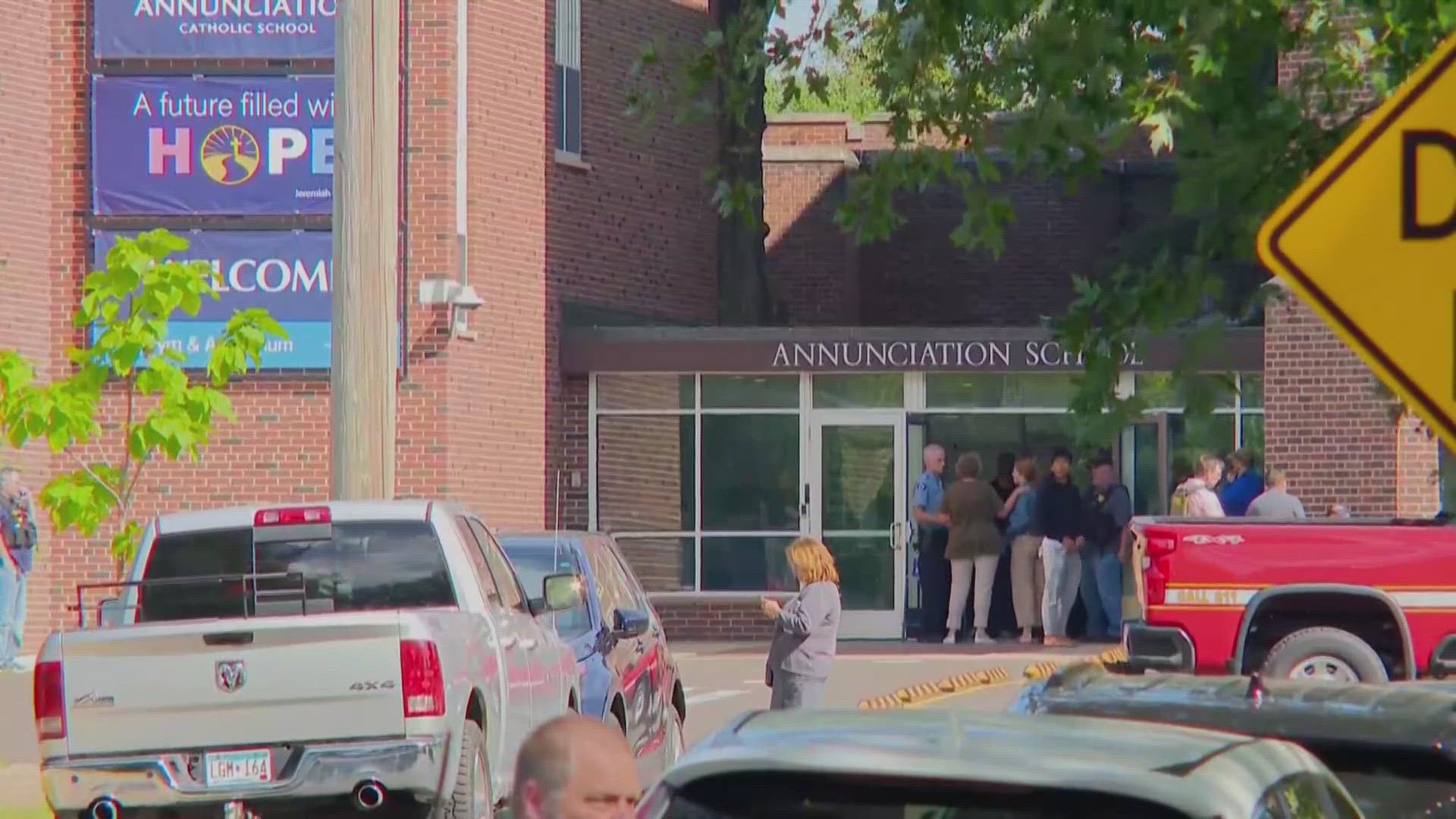 Just before 8:30 a.m., Minneapolis Police responded to a report of a shooting at a mass at Annunciation Catholic Church on West 54th Street.