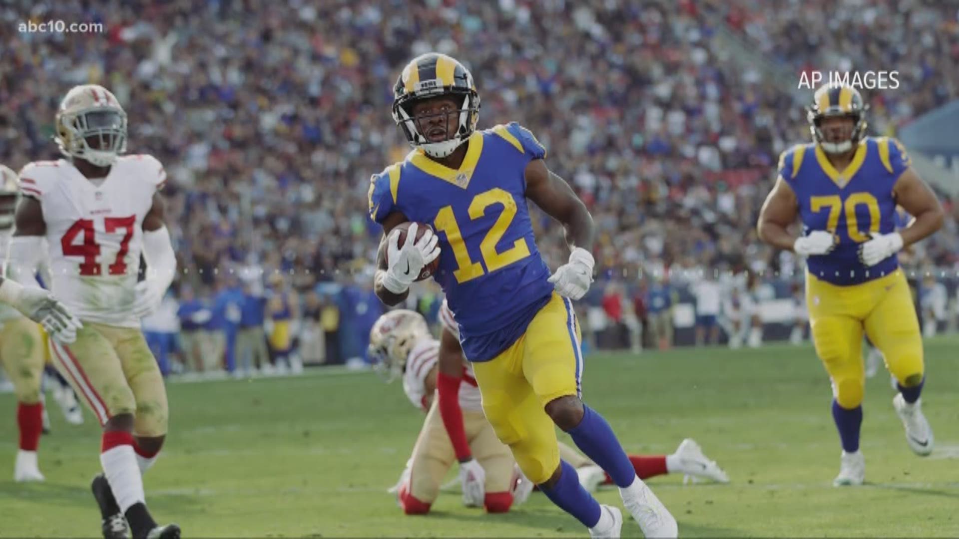 Los Angeles Rams wide receiver Brandin Cooks is donating $50,000 to help children in his hometown of Stockton impacted by the coronavirus crisis.