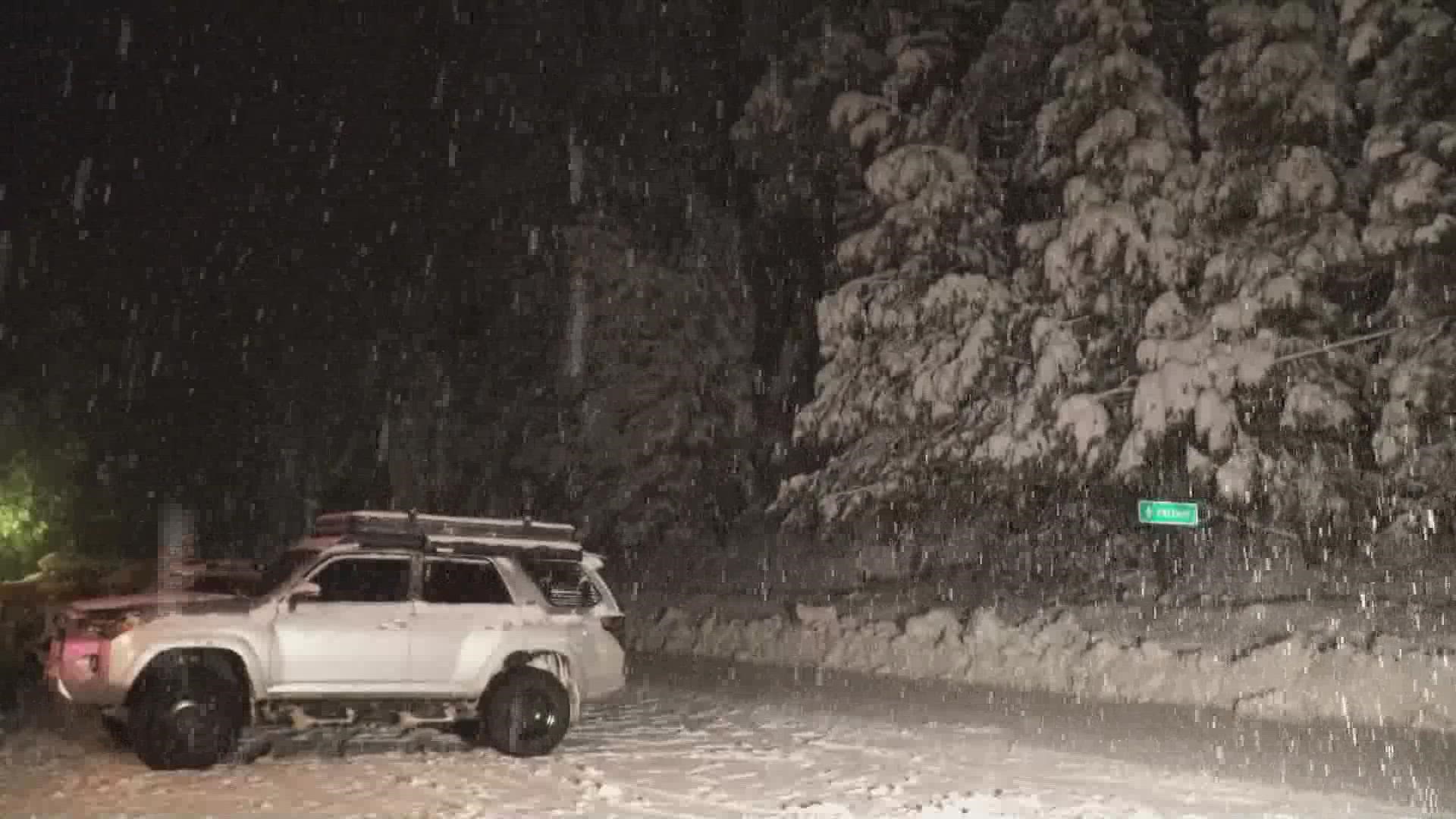 Northern California Storm: Rain, wind and snow overnight through early Monday. Showers end with our last big weather system by Monday evening.