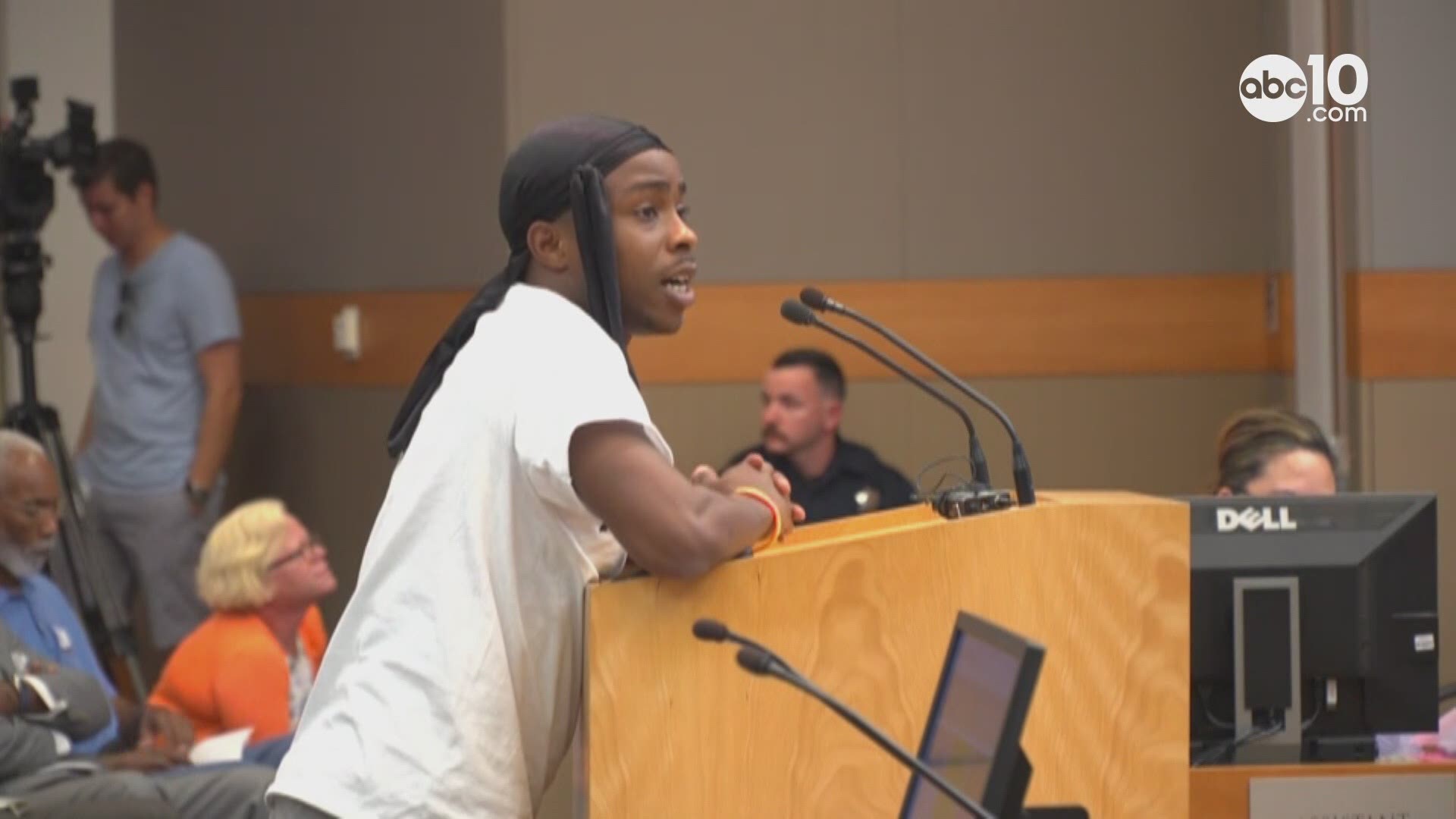 Stevante Clark was among those that spoke out against the shelter, suggesting an alternative site for consideration.