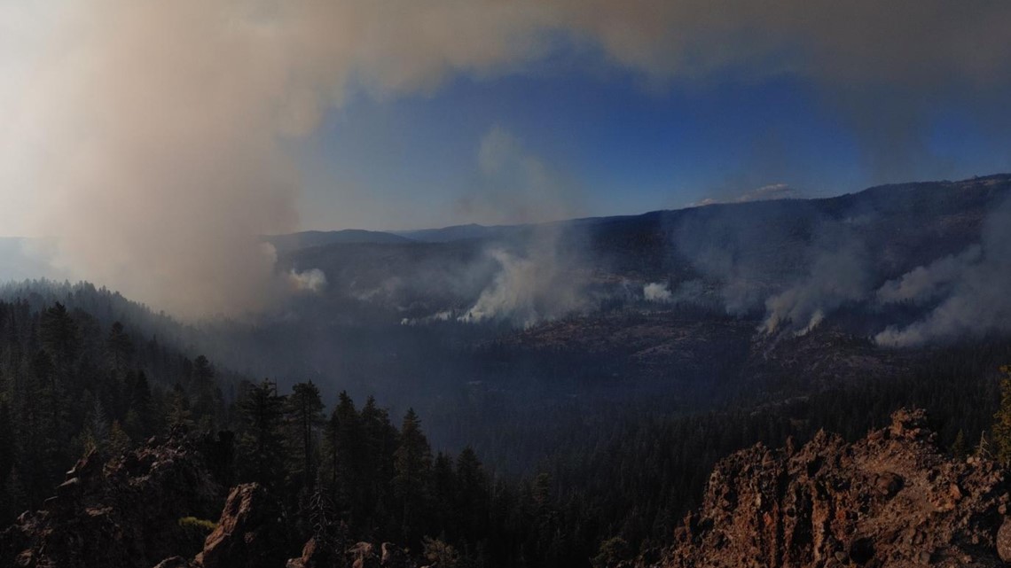 El Dorado National Forest Fire Brings Smoke | Caples Fire Update ...