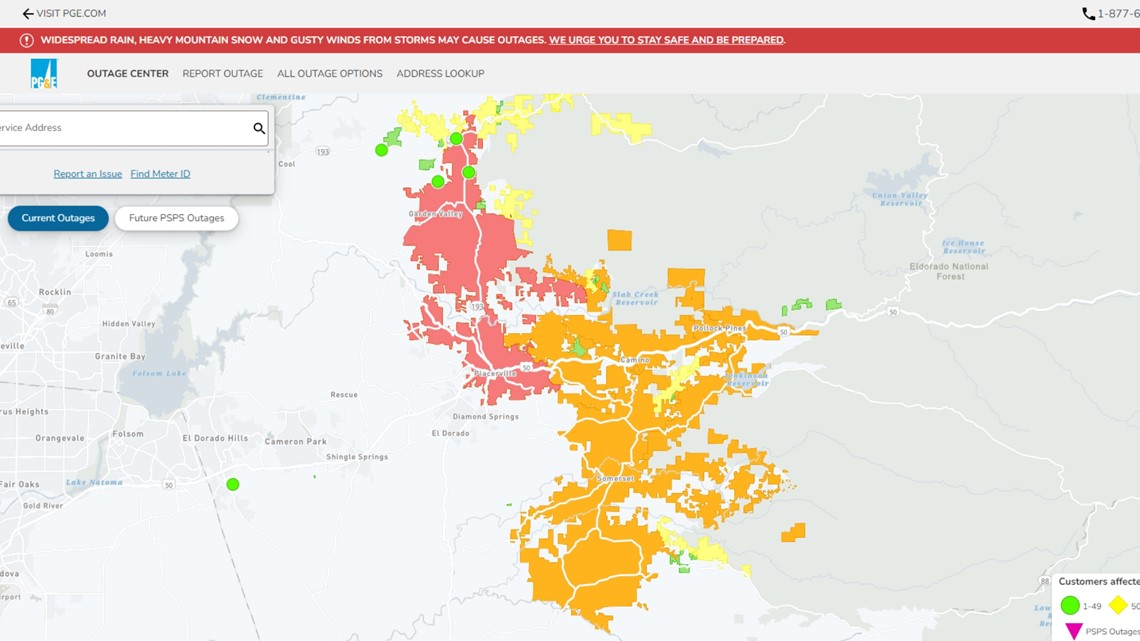 Power Outages In El Dorado County: Thousands Without Power | Abc10.com