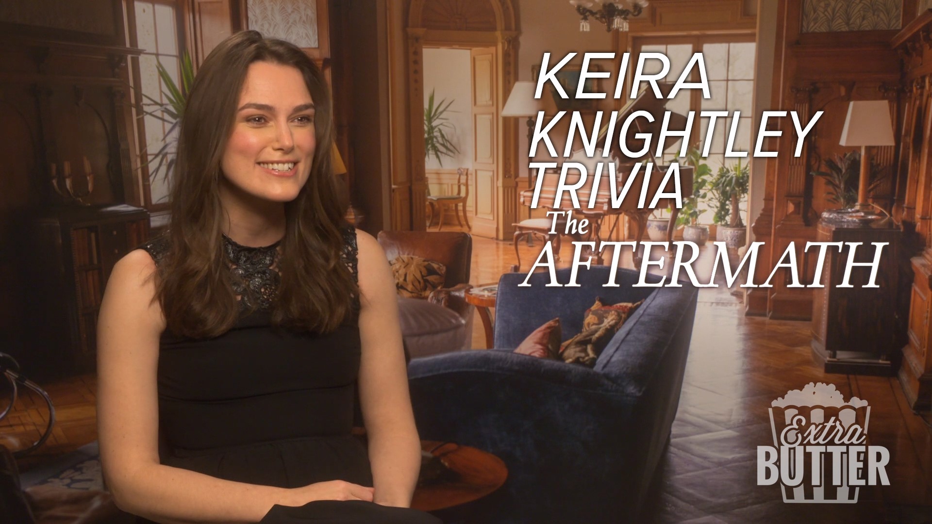 In this charming and funny interview, Keira Knightley talks period pieces, Star Wars, trouble spelling her name and more. Keira talks plenty about her new movie 'The Aftermath,' but also saves time to tell Mark S. Allen of Extra Butter her one memory of filming 'Star Wars.' Interview arranged Fox Searchlight Pictures.
