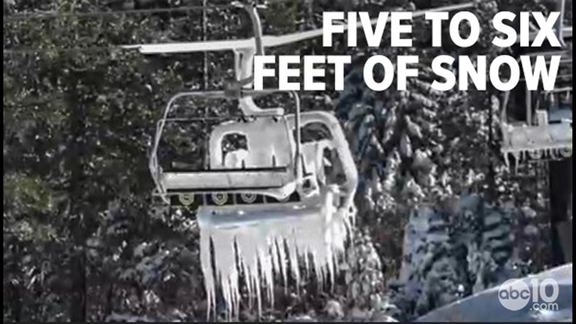 Through the most recent snow storm, one ski resort told ABC10 they got 5 to 6 feet of snow, and they're powering their snow cannons nonstop.