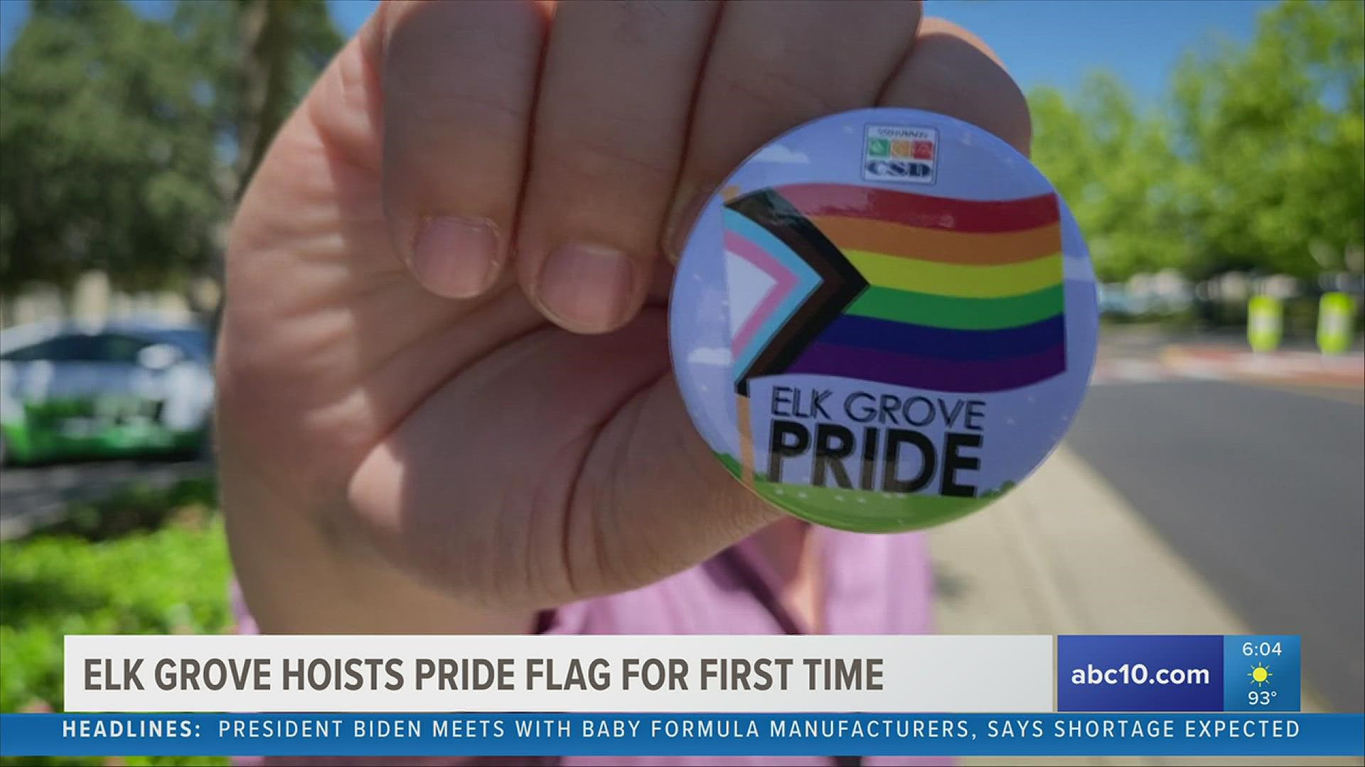 Elk Grove, for the first time, raised the Progress Pride flag as Pride month kicks off.