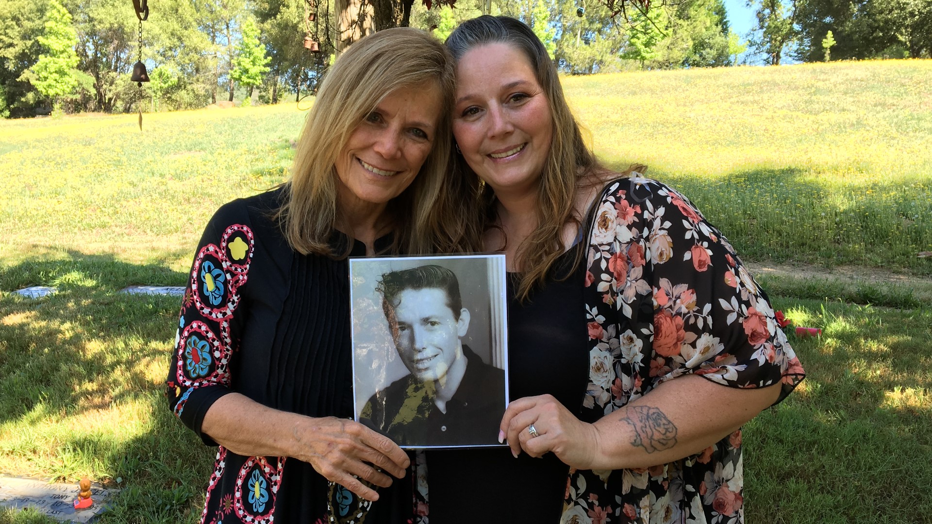 At Placerville cemetery, a Kansas woman's journey to find her long-lost family came to an end. She found her half-sister. It's a connection that Karen Wright and Shannon Armbruster plan to keep strong.
