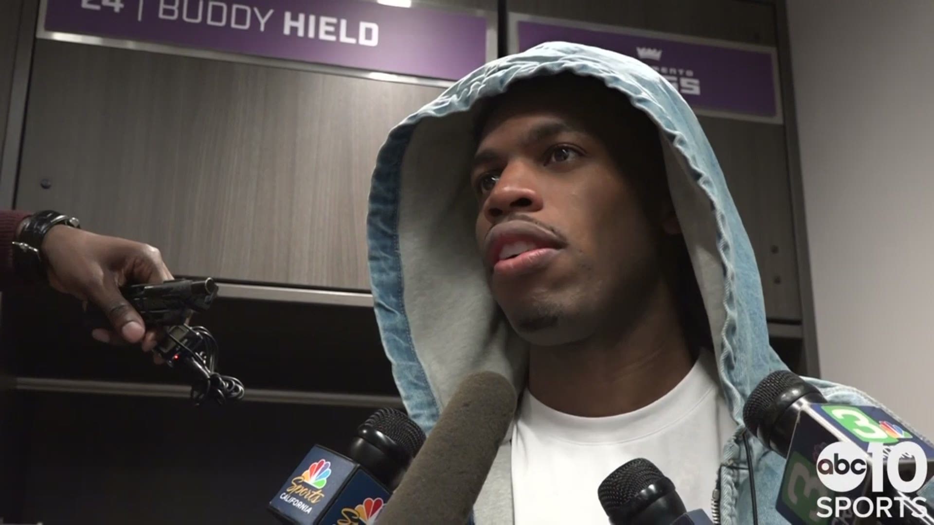 Buddy Hield talks about the Kings' 105-87 loss to the Los Angeles Clippers, dropping their eighth straight game & Sacramento falling 10 games under the .500 mark.