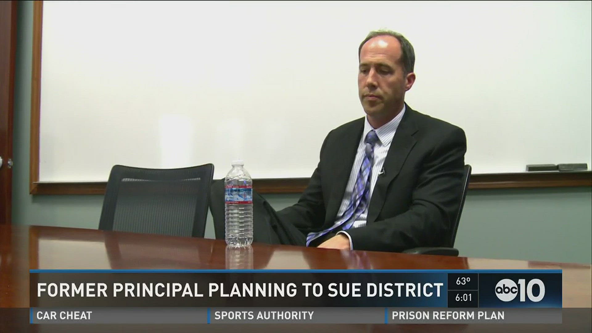 The former Oakridge principal plans to sue the district over false allegations made against him, including sexual harassment.