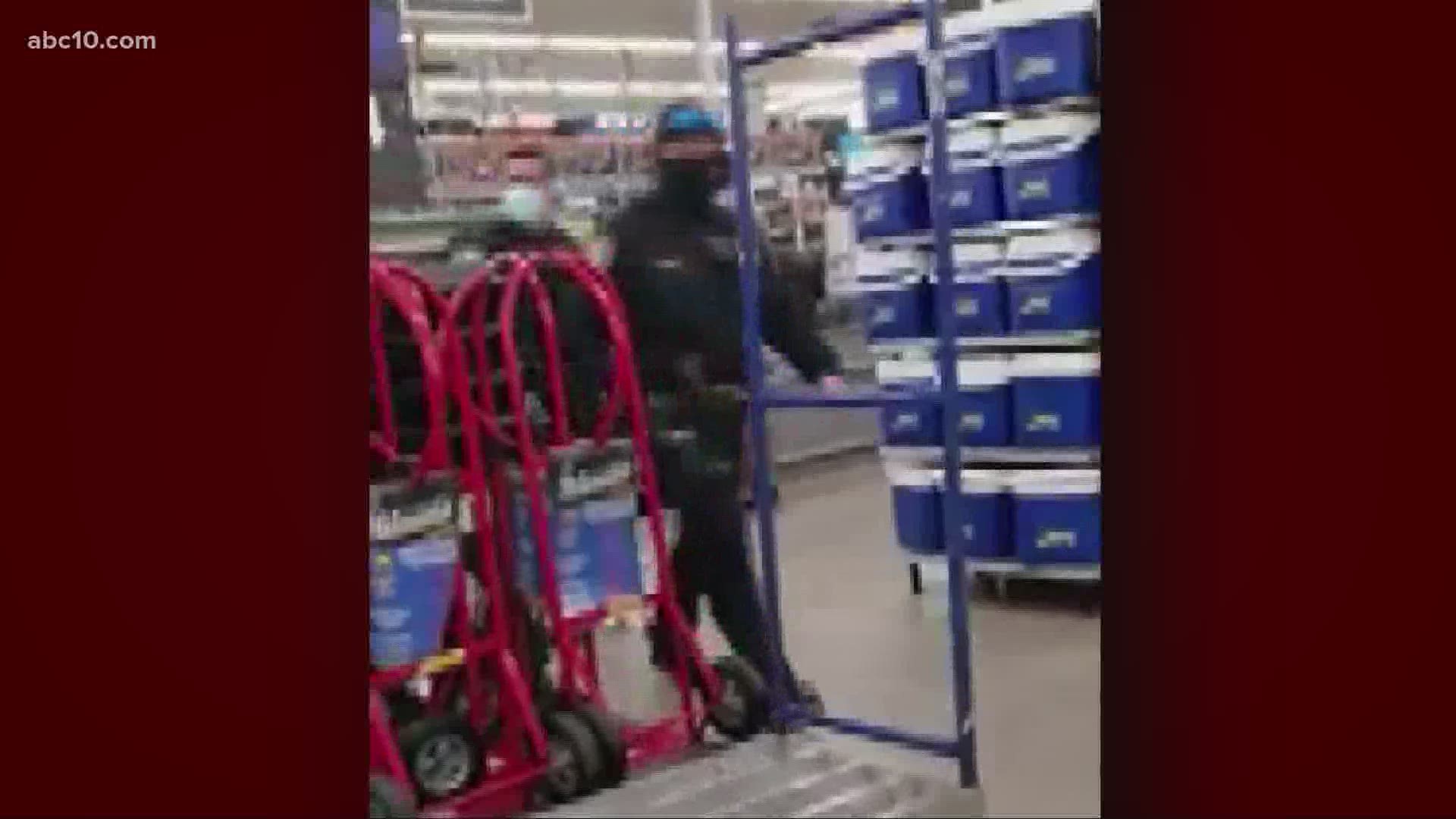 A Turlock Walmart called police for a trespassing after some people refused to wear masks in the store, said Turlock Police Chief Nino Amirfar.