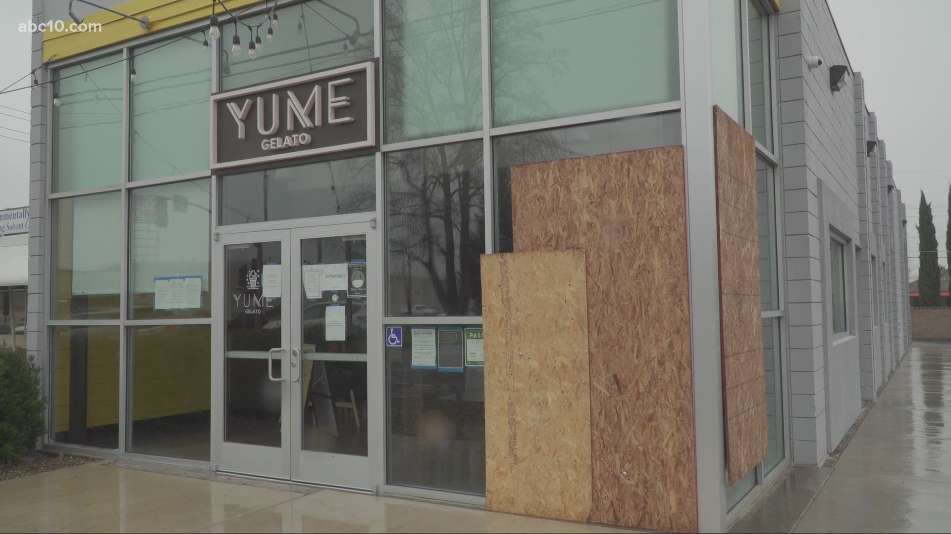 Police officials did not say if the crime was motivated by racism. Someone who works for Yume Gelato told ABC10 he can't confirm if the damages were a hate crime.