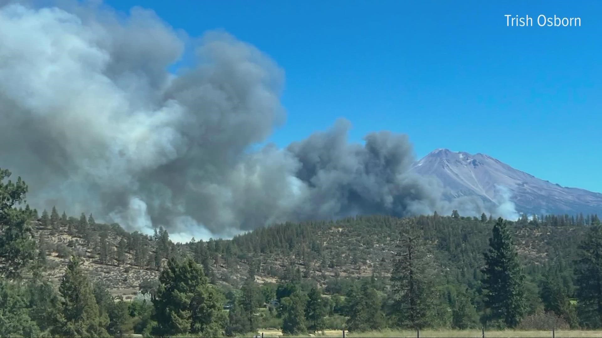 The Mountain Fire is mapped at 11,562 acres and is 70% contained, according to CAL FIRE Siskiyou.