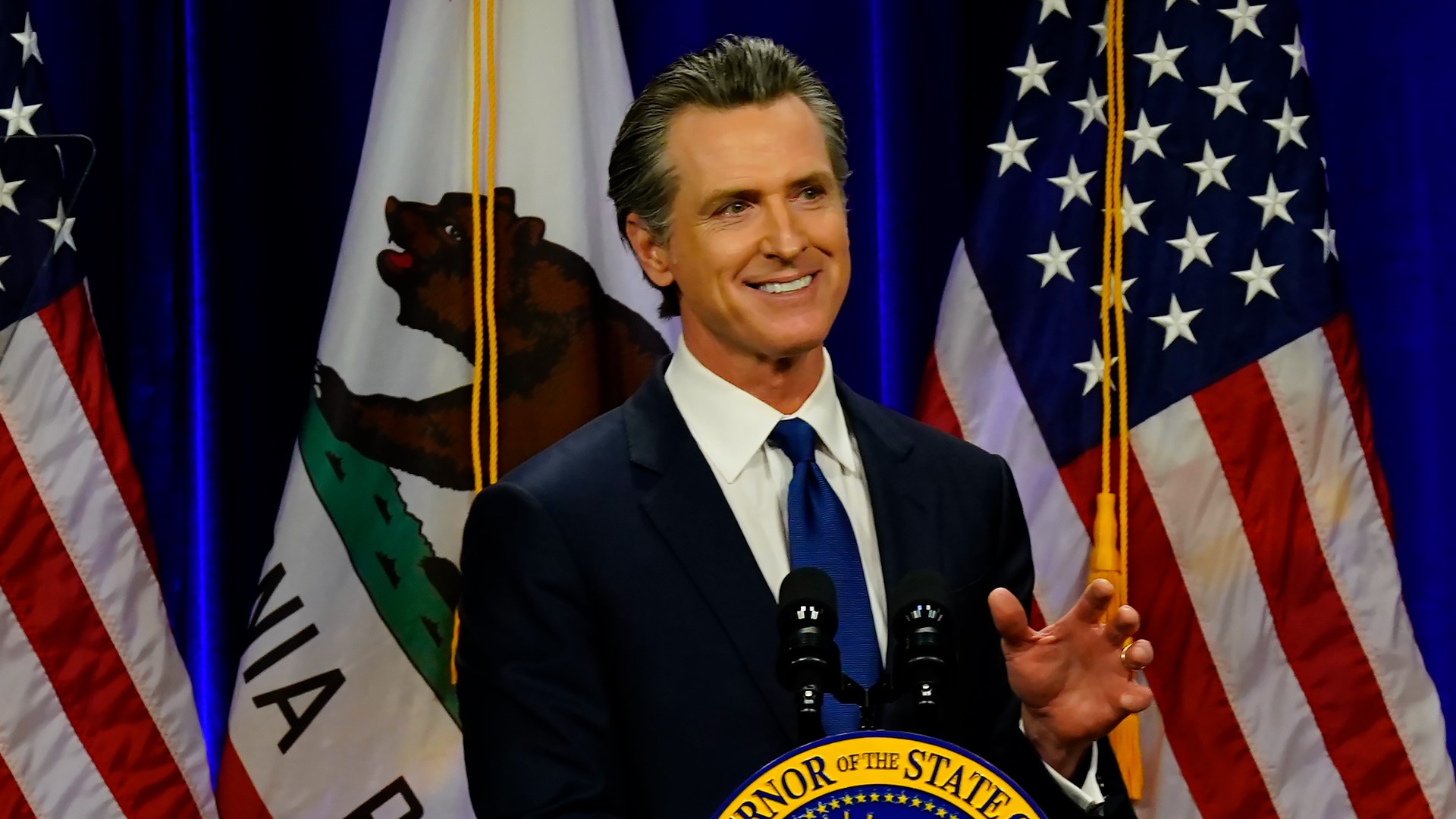 California Gov. Gavin Newsom proposed sending money back to taxpayers to offset record-high gas prices but rejected calls to increase oil drilling
