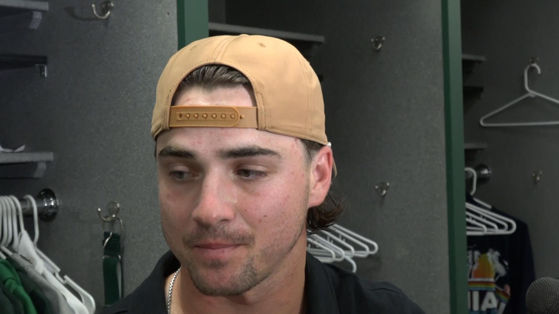 Oakland A's pitcher J.T. Ginn talks about the last game the A's will play at the Coliseum.