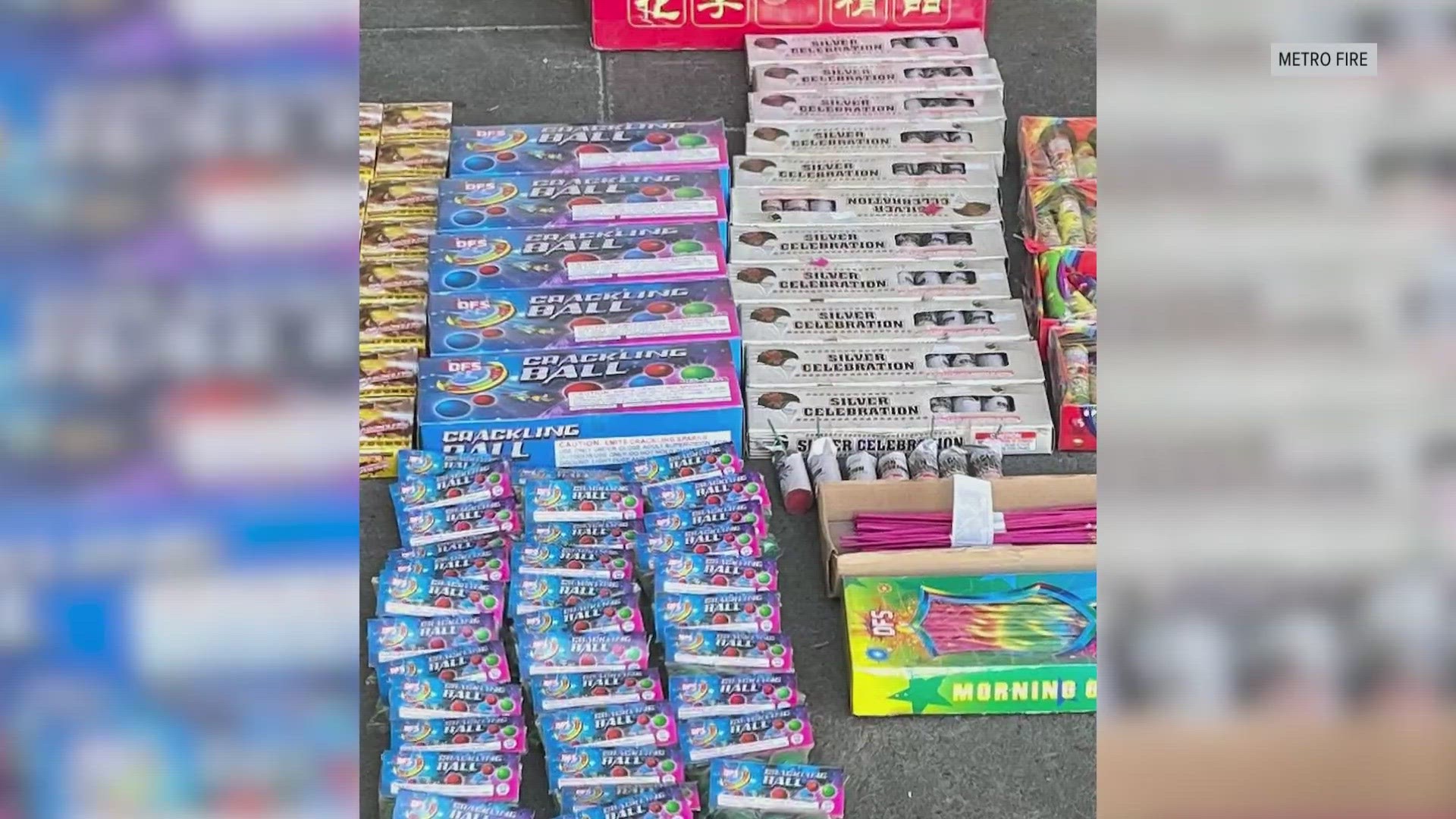 The fireworks were booked as evidence by the Sacramento County Sheriff's Office and the business received correction notices for fire code violations.