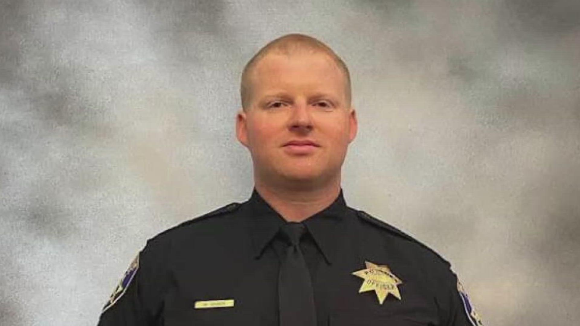 Officer Matthew Bowen was identified as the officer killed in the line of duty in Vacaville Thursday morning.