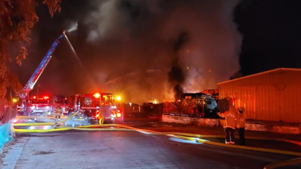 Fire in Placer County near Roseville on Fiddyment and Athens - Vimarsana News
