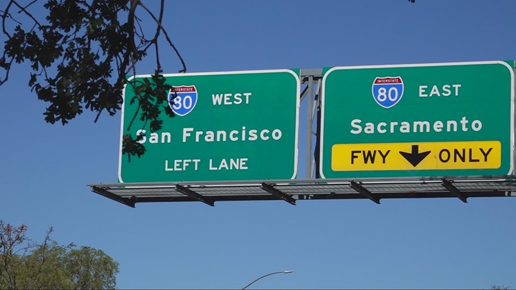 What's being done to lessen traffic on I-80 between Sacramento and Dixon?