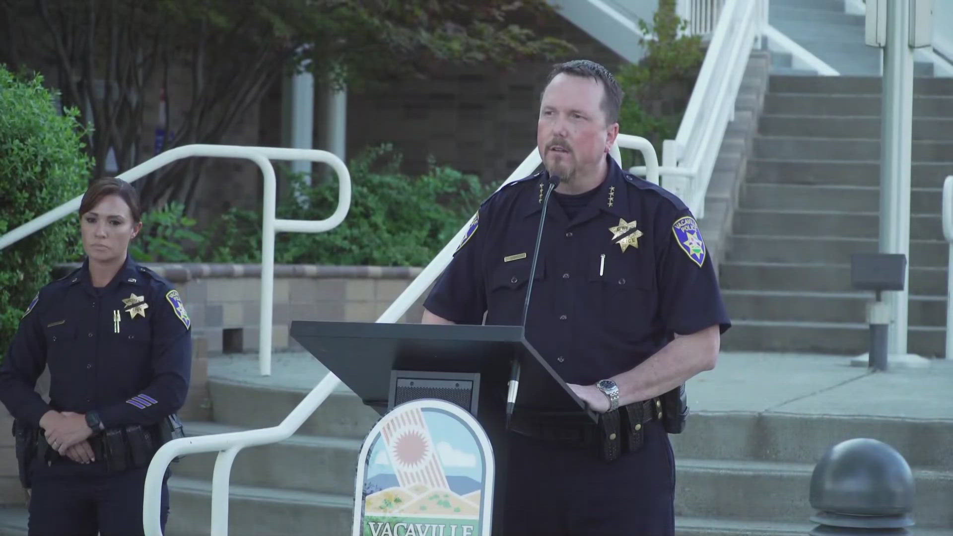 Vacaville police chief speaks after the lineofduty death of Officer