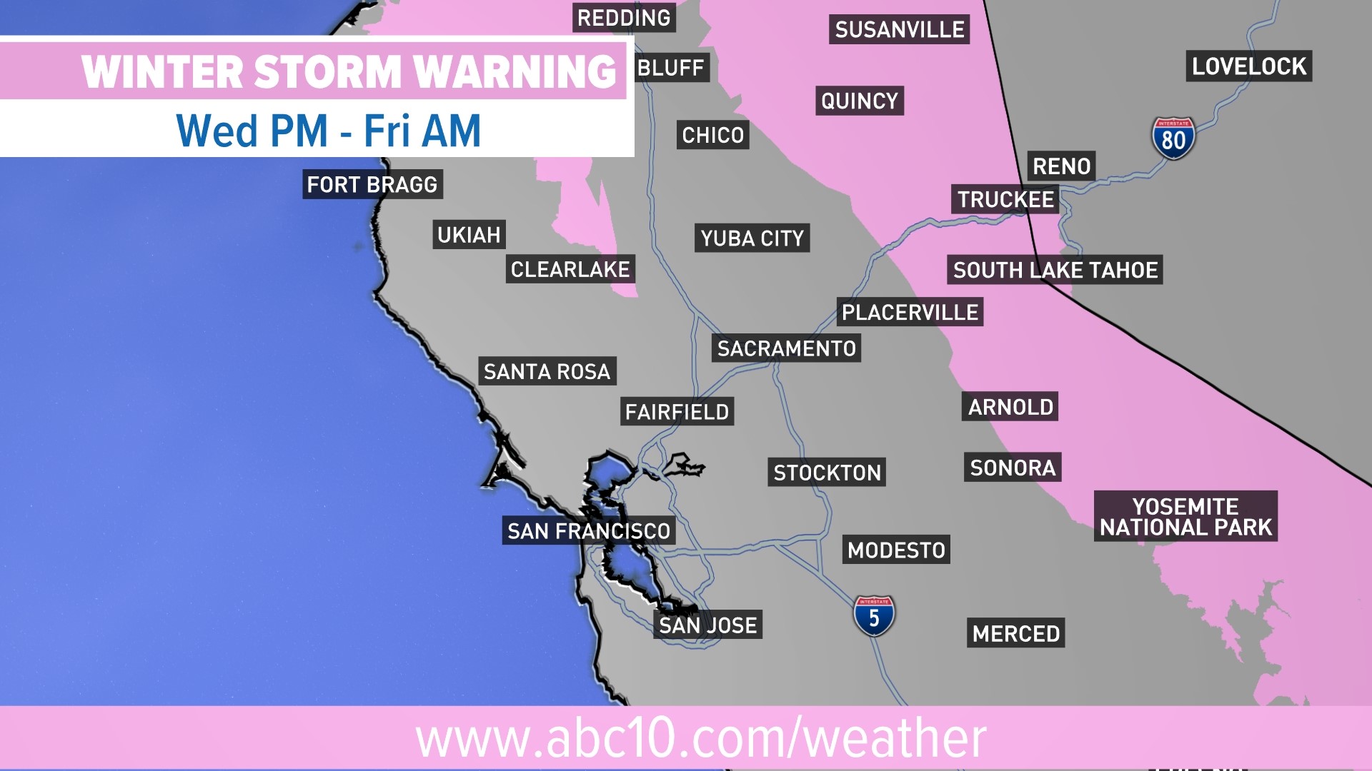 Snow, Rain Sweeping Through Northern California | Timeline | Abc10.com